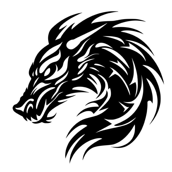 Powerful Dragon SVG Image: Ideal for Cricut, Silhouette, Laser Machines