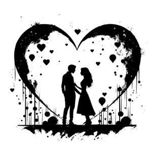 Abstract Romantic Couple
