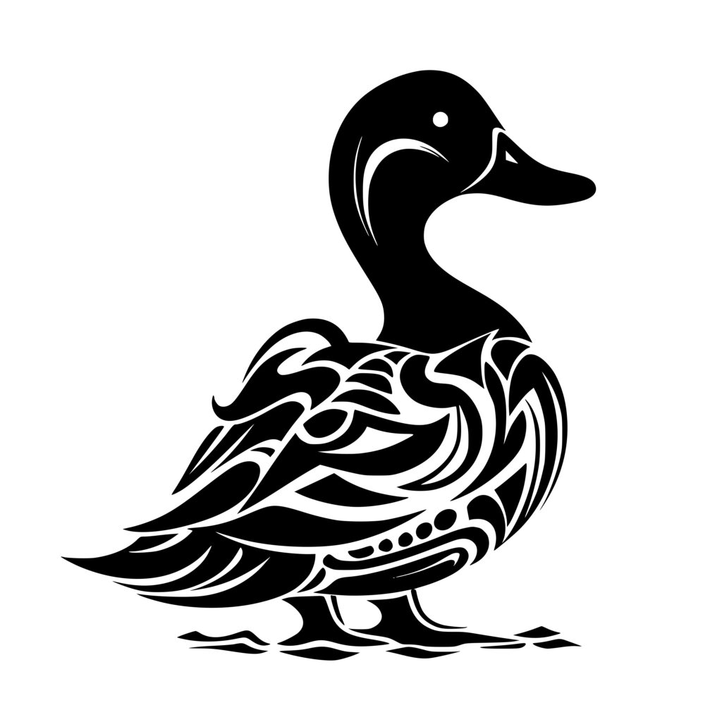 Cute Abstract Duck SVG Image for Cricut, Silhouette, and Laser Machines