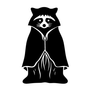 Raccoon Wearing Cloak