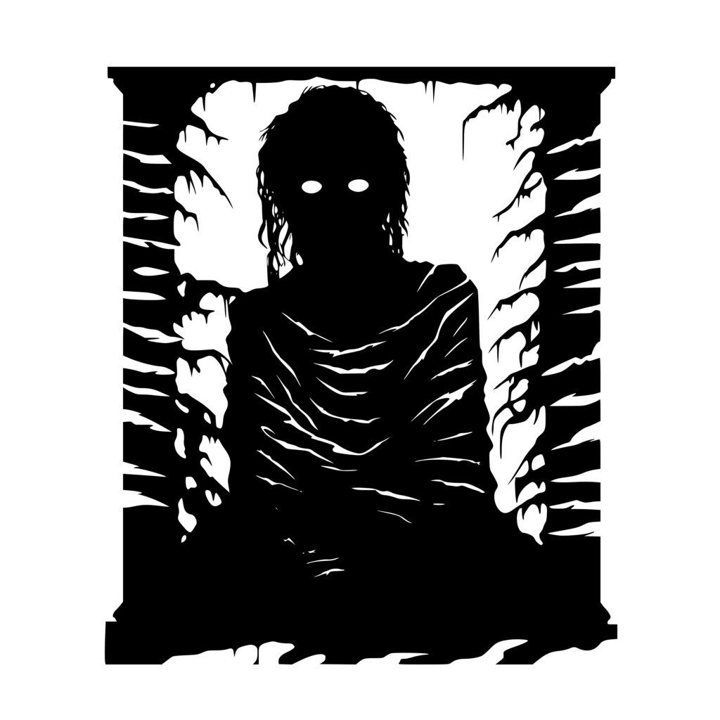 Tattered Mummy SVG File for Cricut, Silhouette, Laser Machines