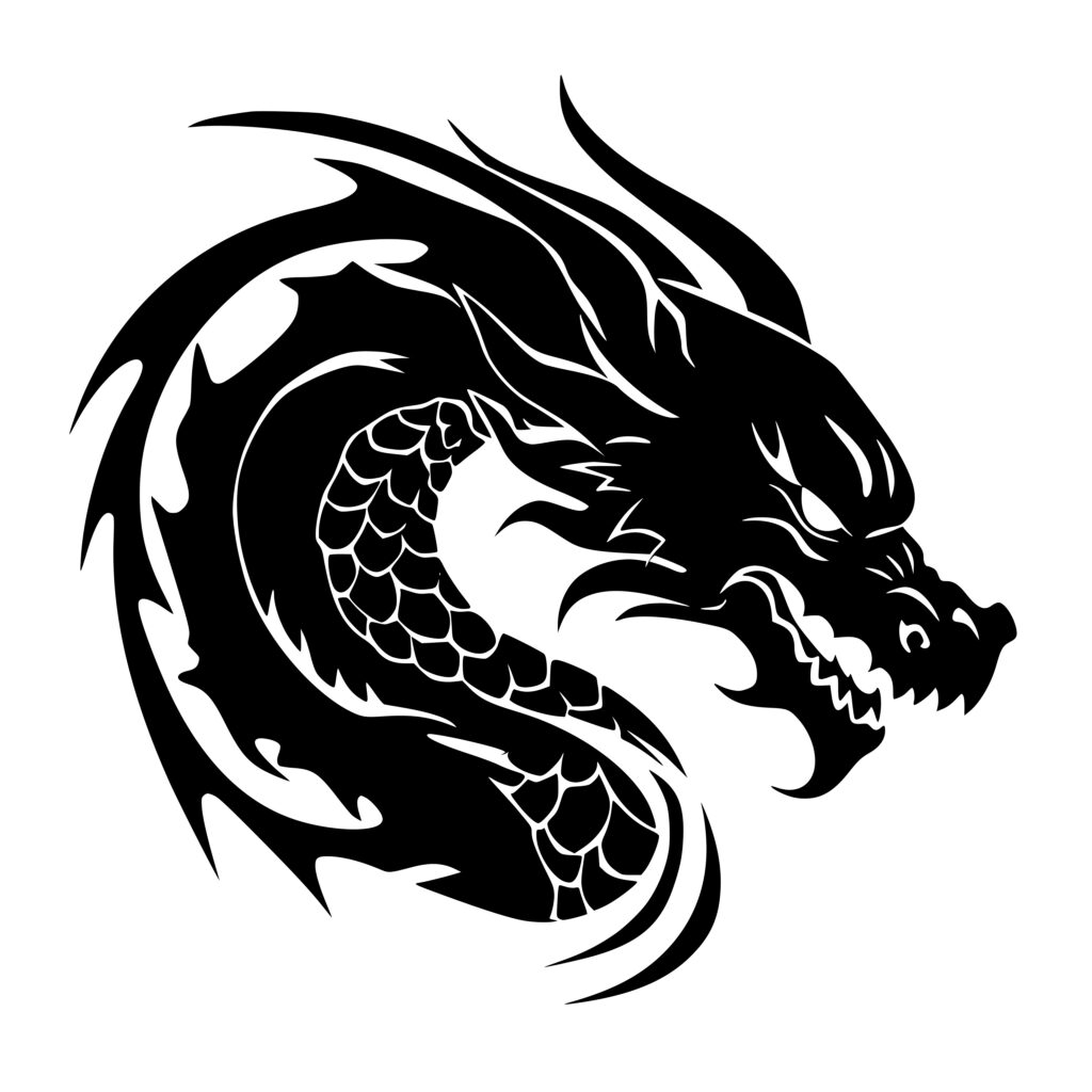 Curved Dragon SVG | Instant Download Image for Cricut, Silhouette ...