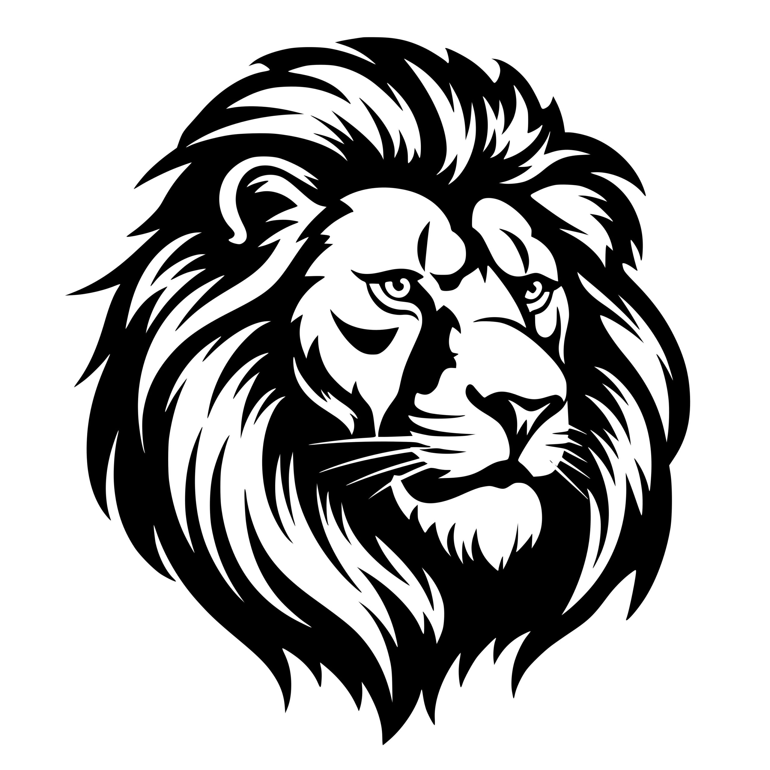 Roaring Lion SVG File for Cricut, Silhouette, Laser Machines