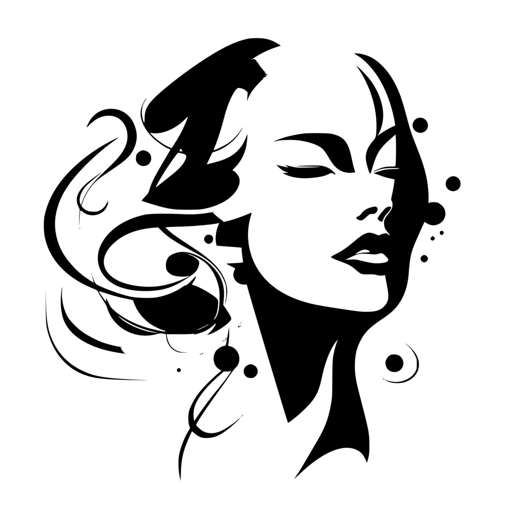 Expressive Woman SVG File for Cricut, Silhouette, Laser Machines