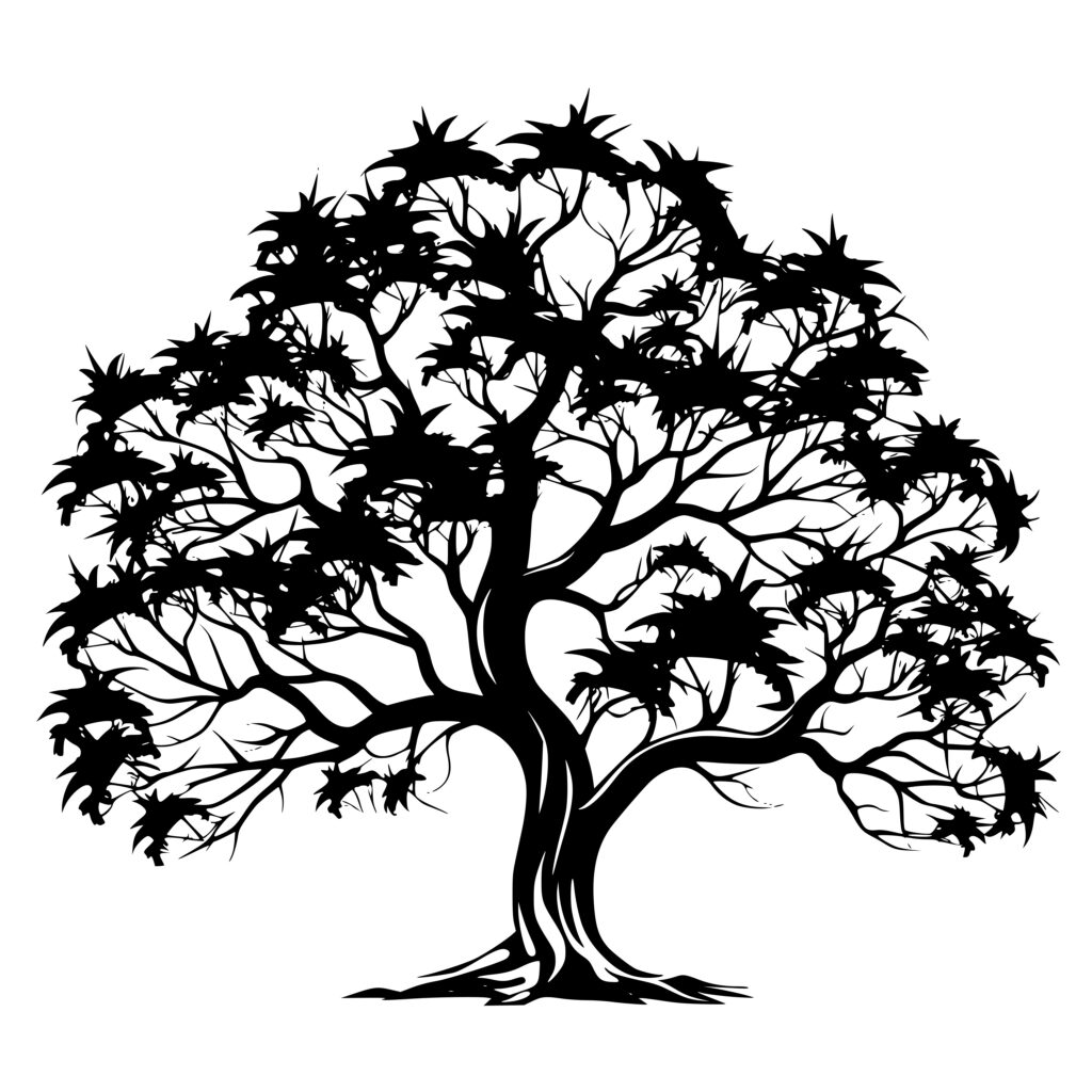 Leafy Maple Tree SVG Image: Instant Download for Cricut, Silhouette ...