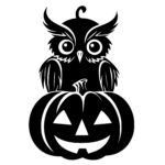 Pumpkin Owl Perch