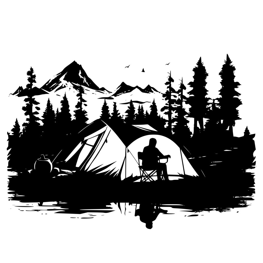 Lake Side Camping SVG for Cricut, Silhouette, Laser Machines