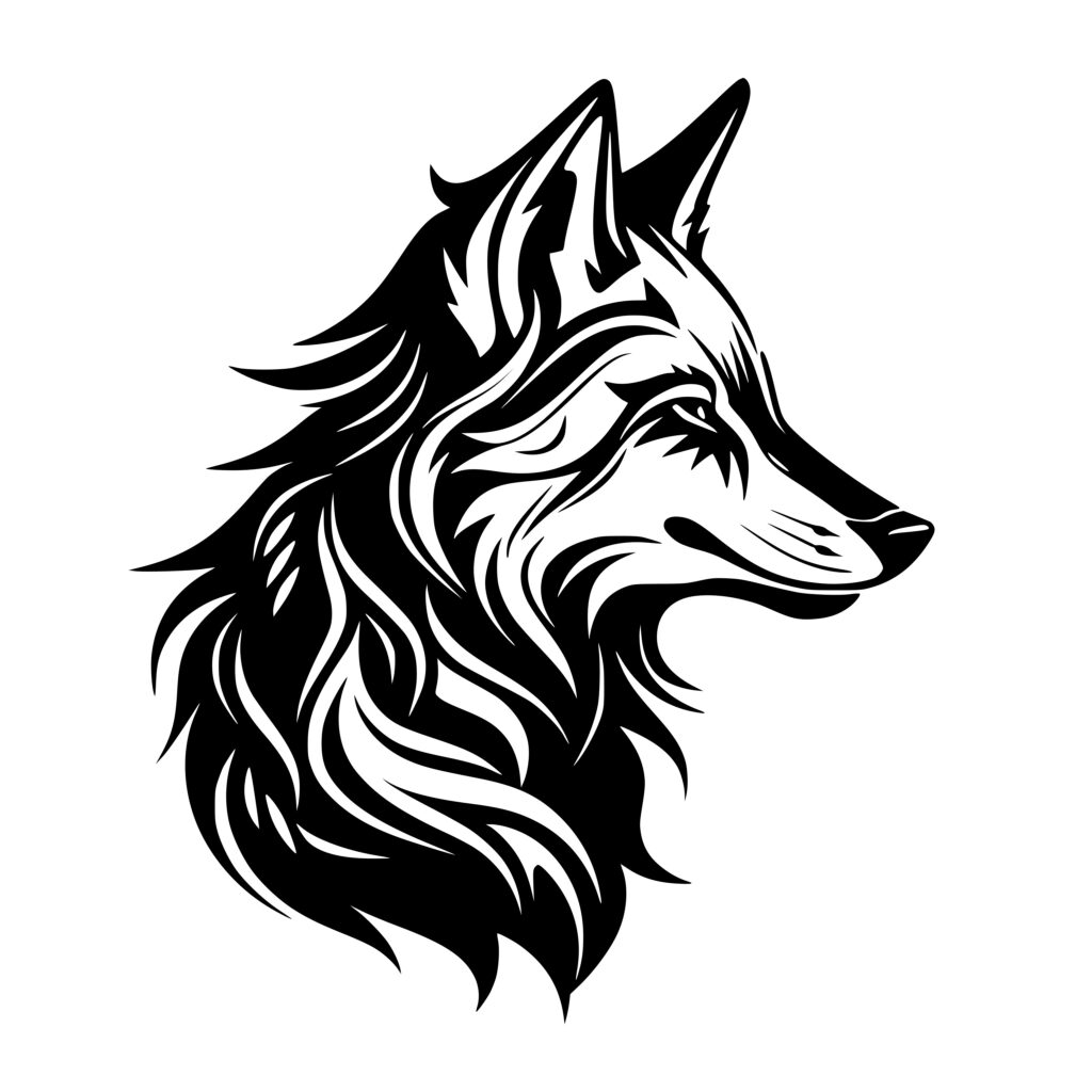 Wild Wolf Stare SVG File for Cricut, Silhouette, Laser Machines