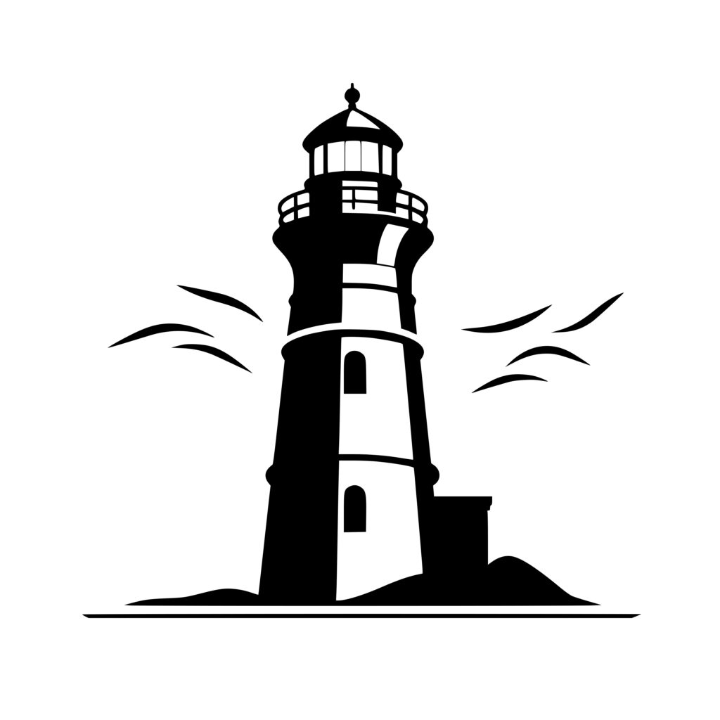 Illuminated Lighthouse SVG File for Cricut, Silhouette, Laser Machines