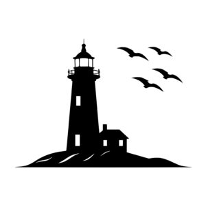 Lighthouse and Seagulls