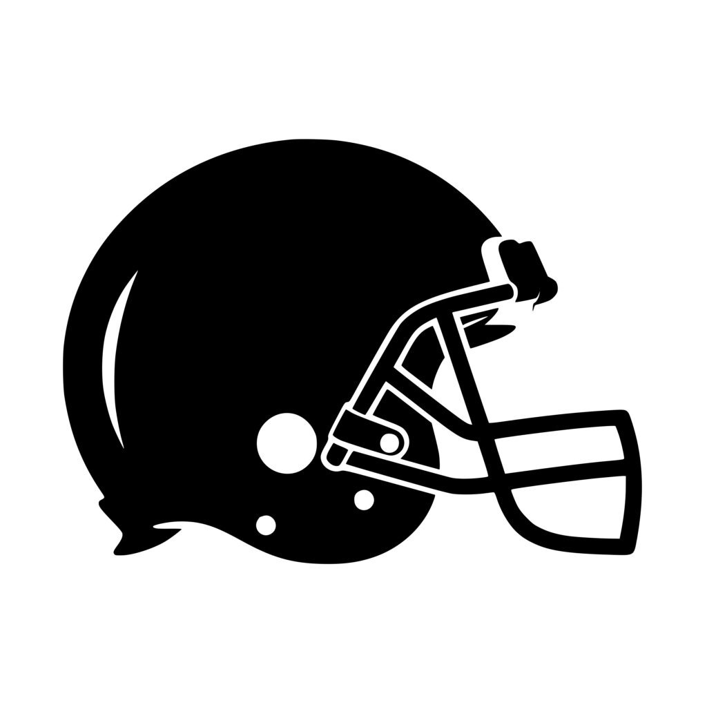 Instant Download SVG, PNG, DXF Files: Basic Football Helmet