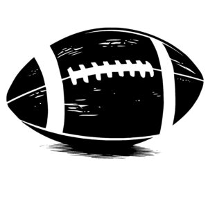 Vintage Striped Football