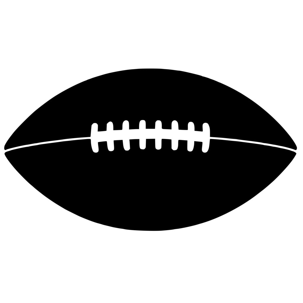 Football Silhouette Image: SVG, PNG, DXF File for Cricut, Silhouette ...