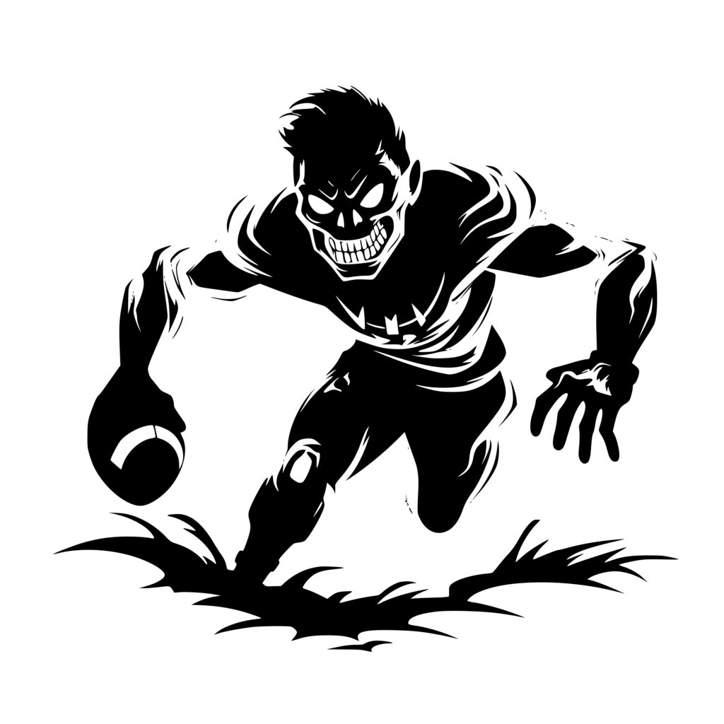 Undead Quarterback SVG File for Cricut, Silhouette, Laser Machines