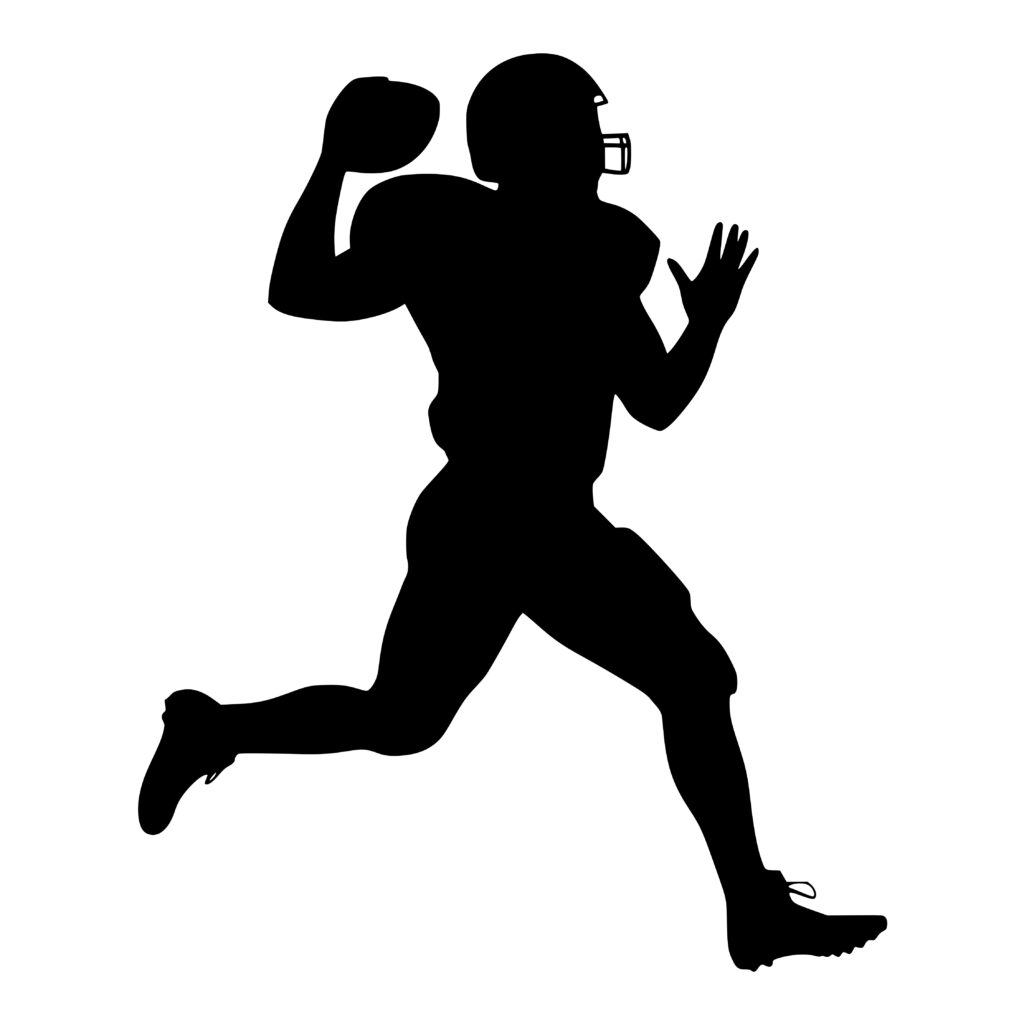 Instant Download: Football Quarterback Image - SVG, PNG, DXF Files