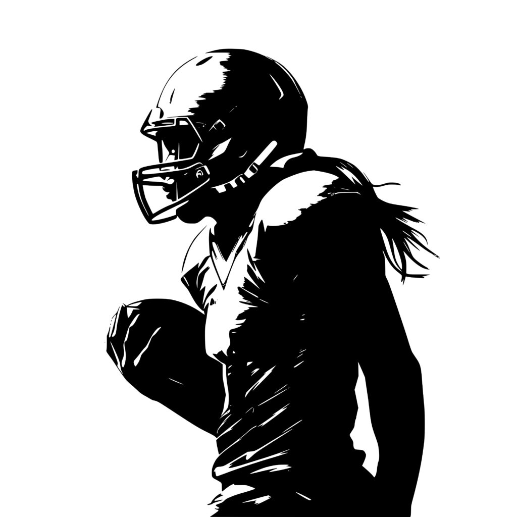 SVG File For Cricut Silhouette Woman Football Star Image svg-file-for-cricut-silhouette-woman-football-star-image