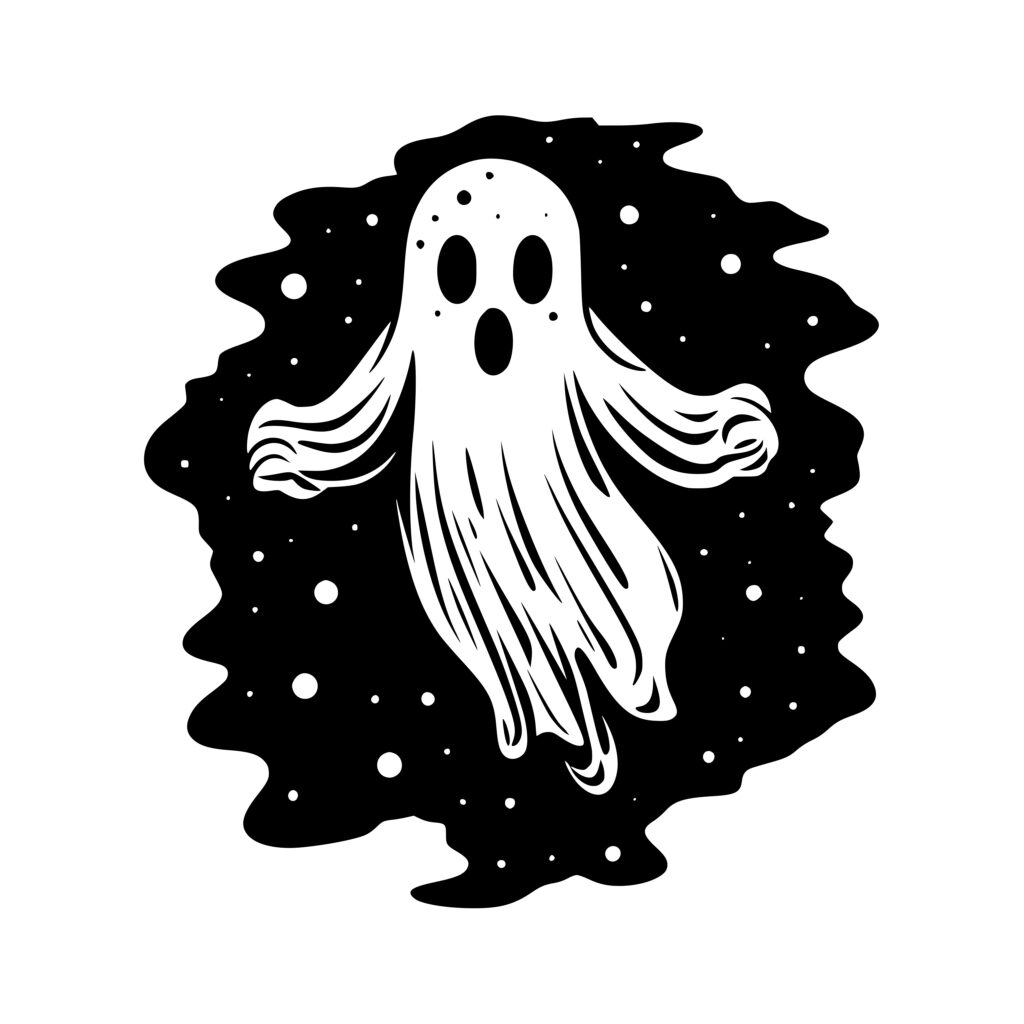 Starry Ghost SVG Image - Instant Download for Cricut, Silhouette, Laser ...