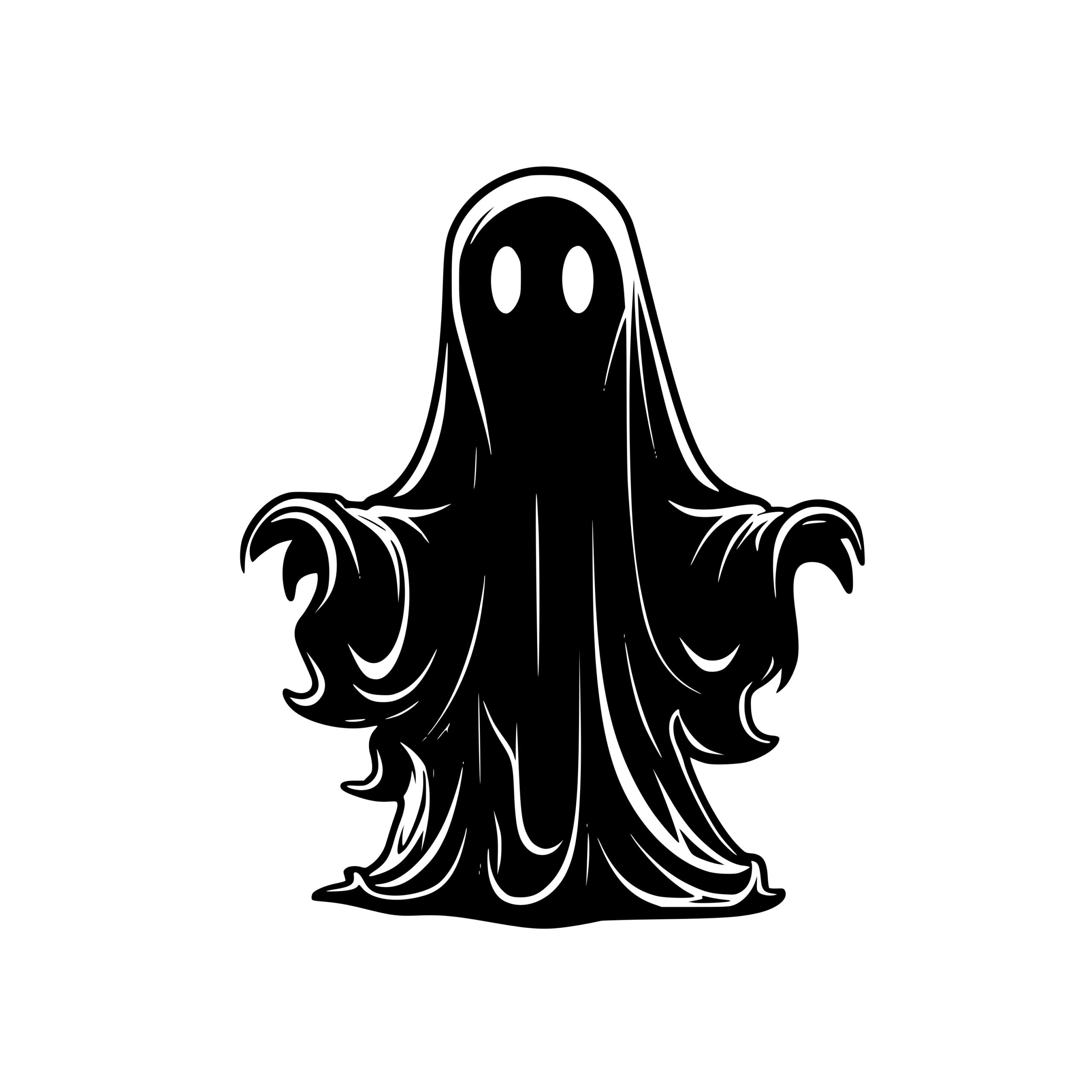 Ghostly Apparition SVG, PNG, and DXF Files for Cricut, Silhouette