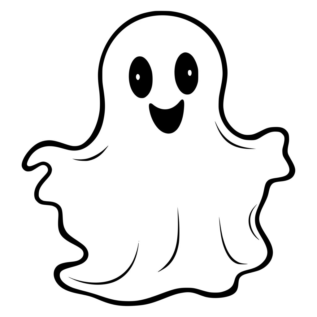 Cute Ghost SVG File for Cricut, Silhouette, and Laser Machines