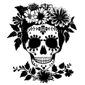 Floral Skull Beauty