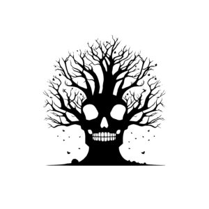 Skeletal Spooky Tree