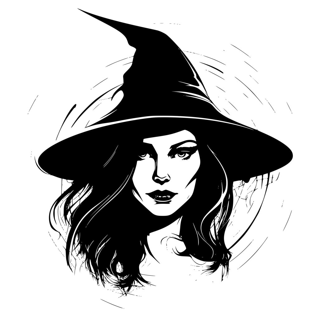 Enchanted Witch SVG File for Cricut, Silhouette, Laser Machines