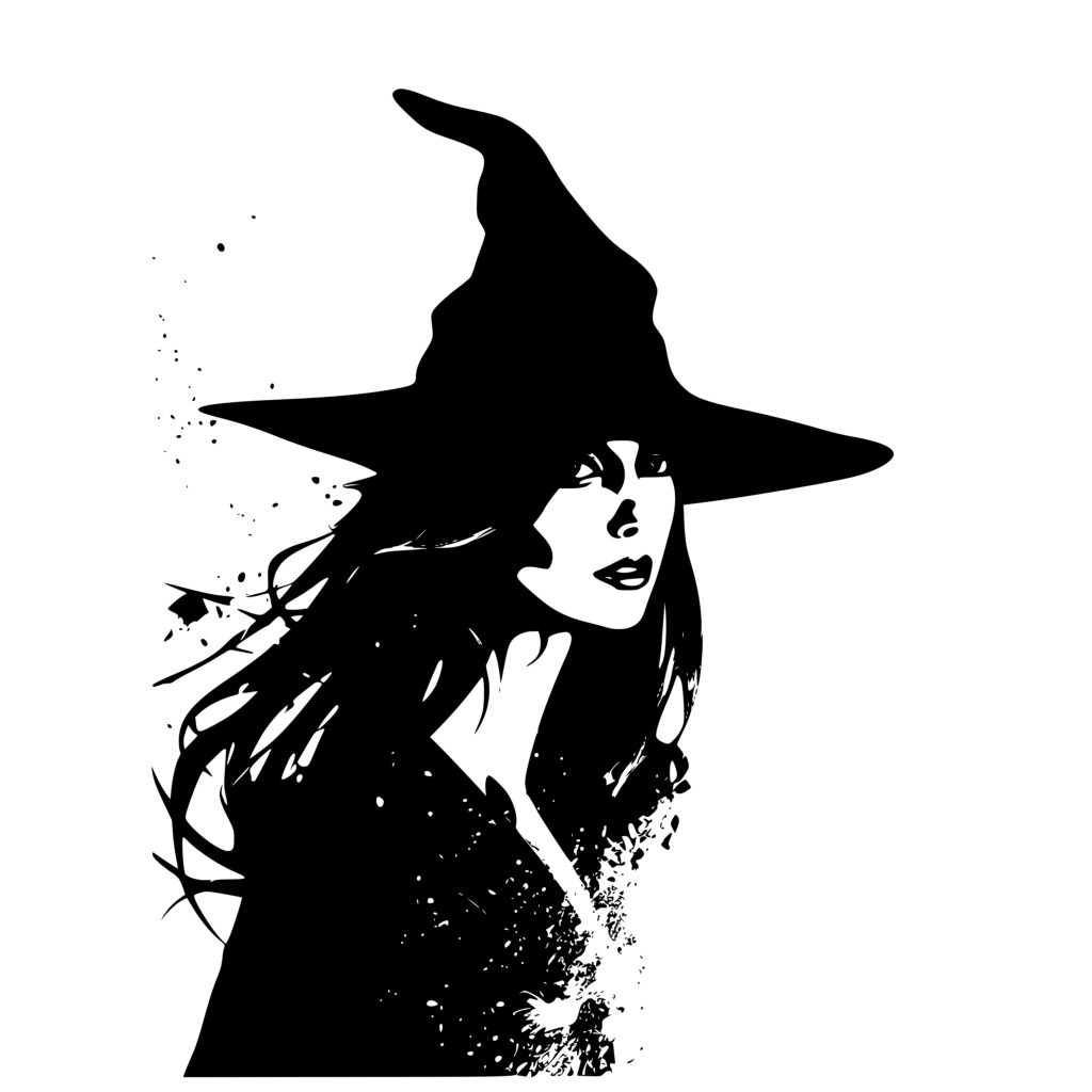 Stylish Witch: SVG File for Cricut, Silhouette, Laser Machines