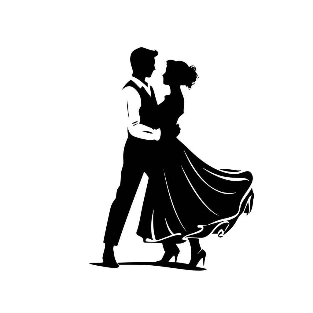 German Dance Duo SVG File for Cricut, Silhouette, Laser Machines