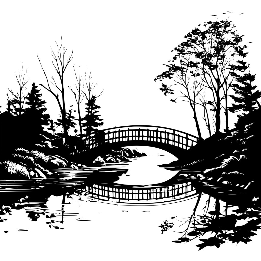 Instant Download SVG/PNG/DXF File: River Crossing Bridge for Cricut ...