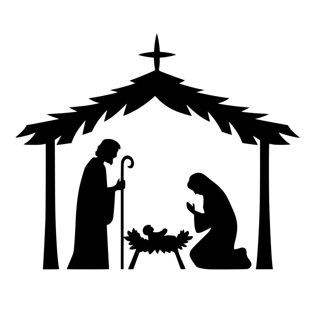 Christmas Manger SVG File for Cricut, Silhouette, Laser Machines