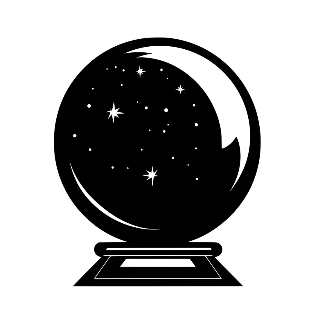 Psychic Crystal Ball SVG Image: Instant Download for Cricut, Silhouette