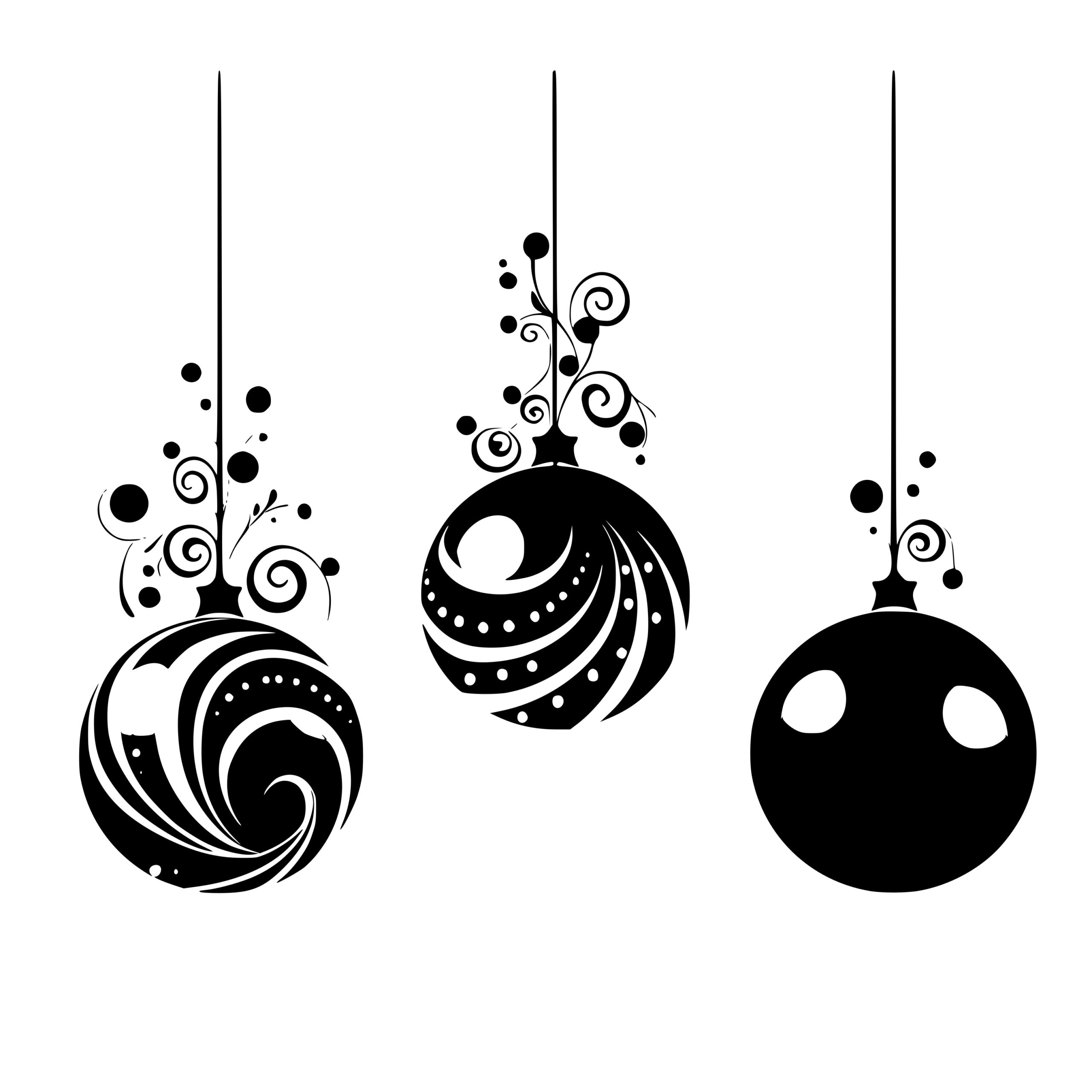 Hanging Christmas Ornaments SVG: Instant Download for Cricut ...