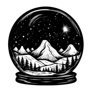 Mountain Snow Globe