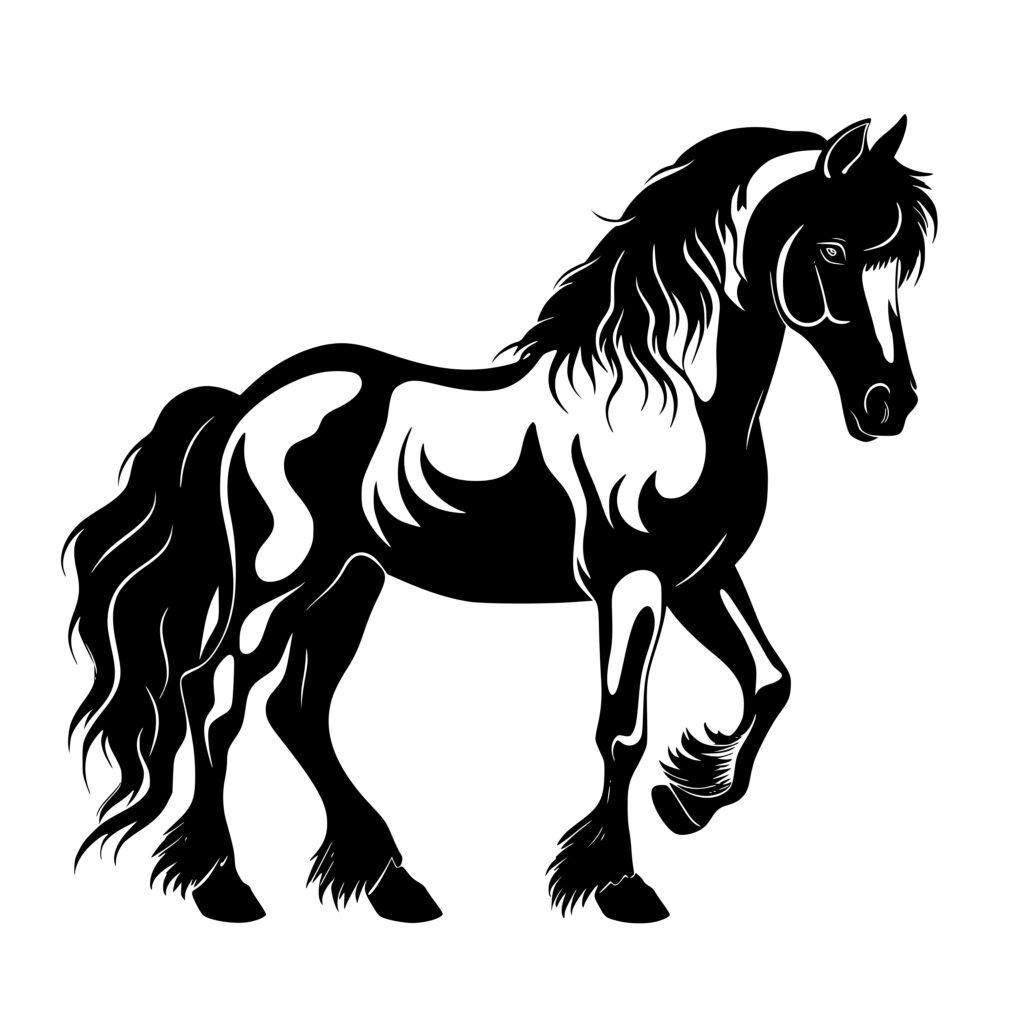 Instant Download SVG/PNG/DXF: Adorable Gypsy Horse for Cricut ...