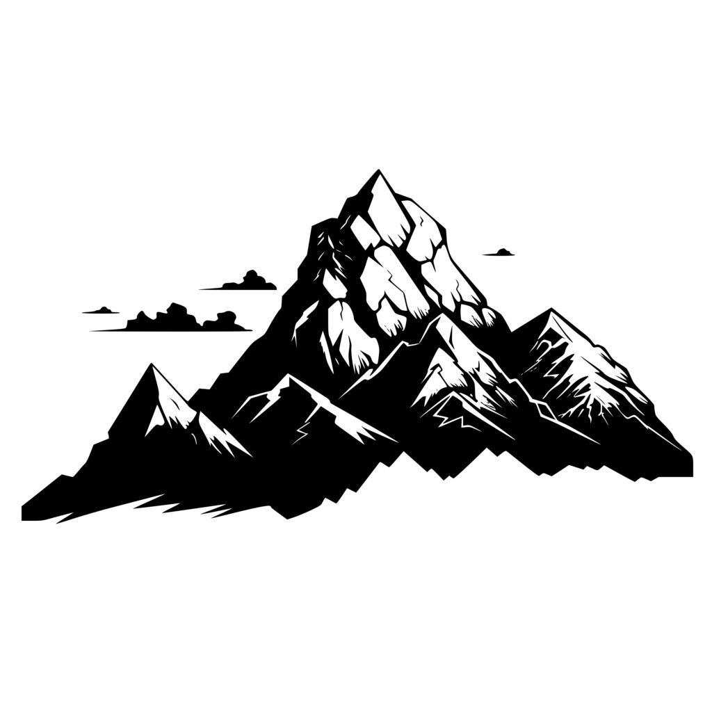 Artful Mountain Svg Image Perfect For Cricut Silhouette Xtool Glowforge