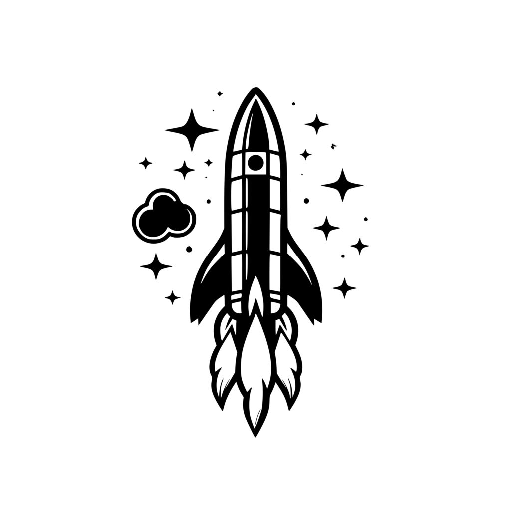 Rocket Burst SVG File for Cricut, Silhouette, Laser Machines