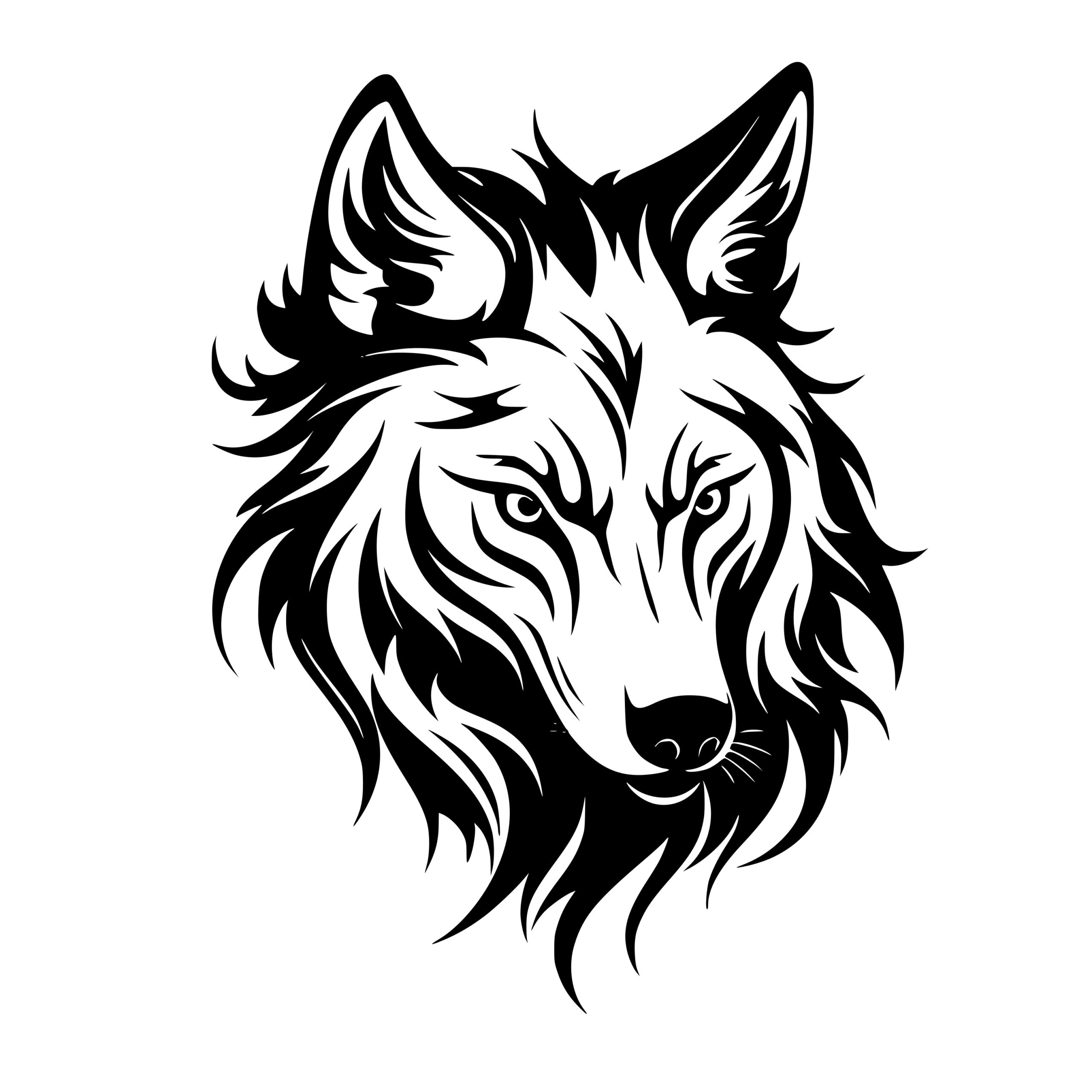 Mysterious Wolf: Instant Download Image for Cricut, Silhouette, and ...