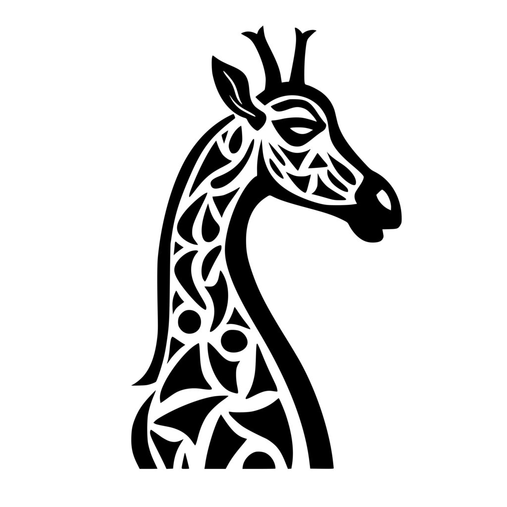 Spotted Giraffe SVG File: Instant Download for Cricut, Silhouette