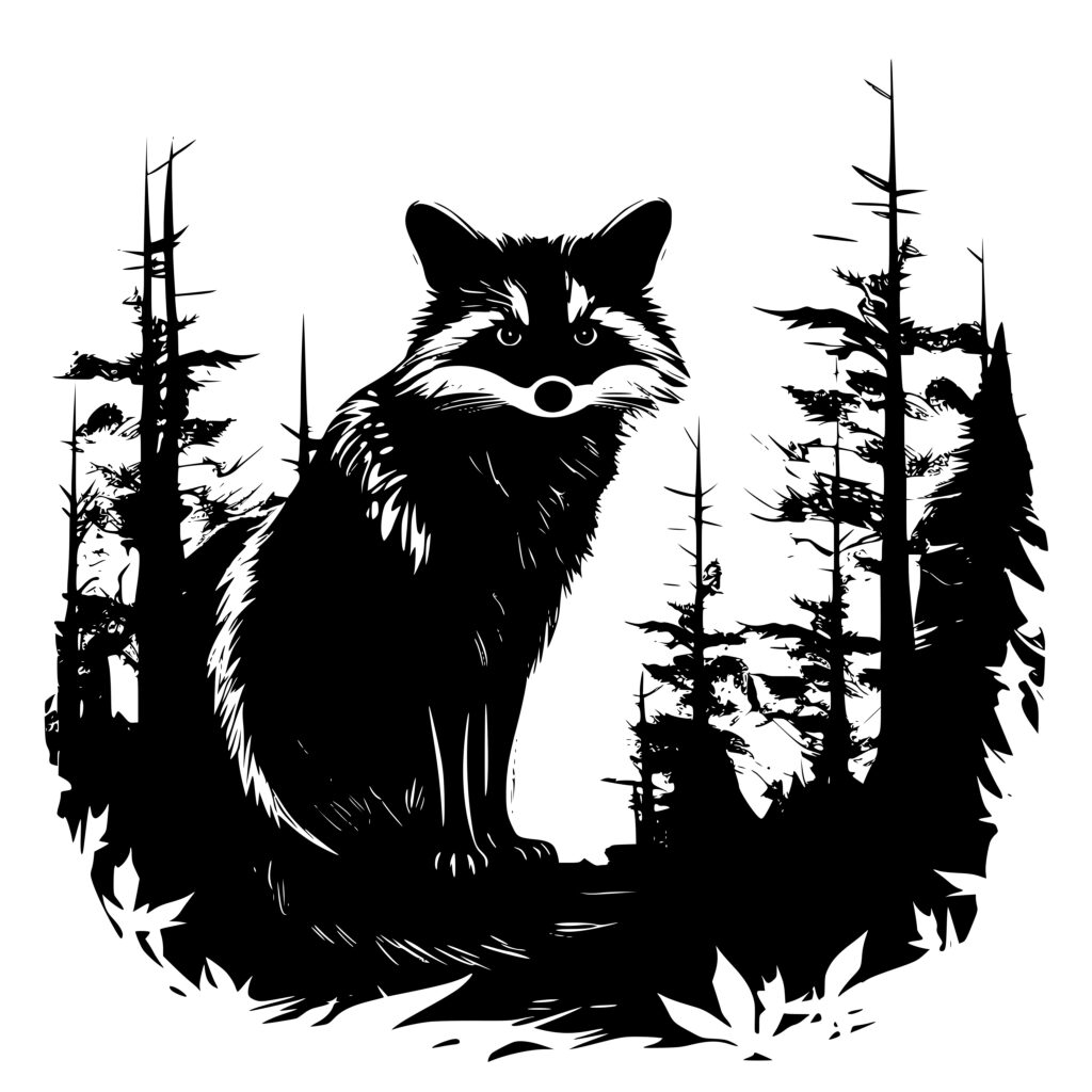 raccoon-forest-hideout-svg-file-for-cricut-silhouette-and-laser-machines