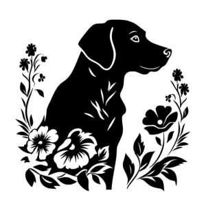 Flower Lab Dog