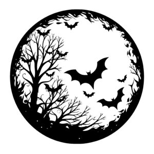 Spooky Bat Moon