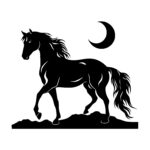 Majestic Moonlit Horse
