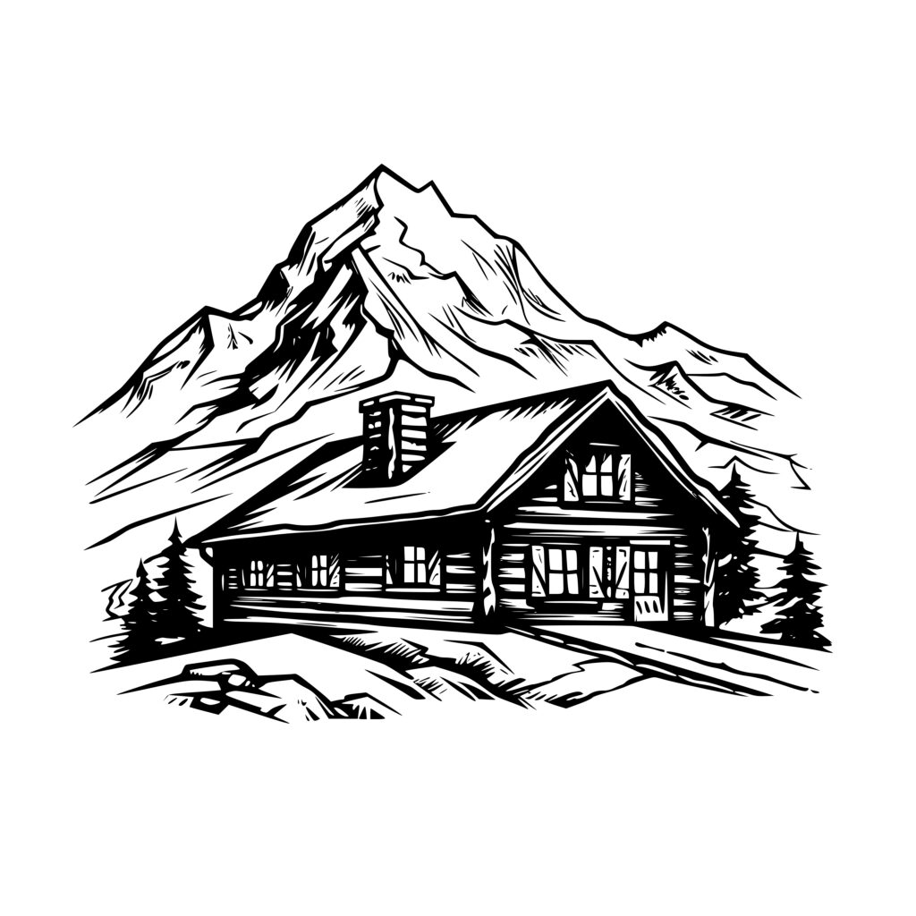 Alpine Retreat SVG File: Perfect Image for Cricut, Silhouette, and More