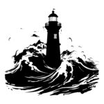 Rough Sea Lighthouse