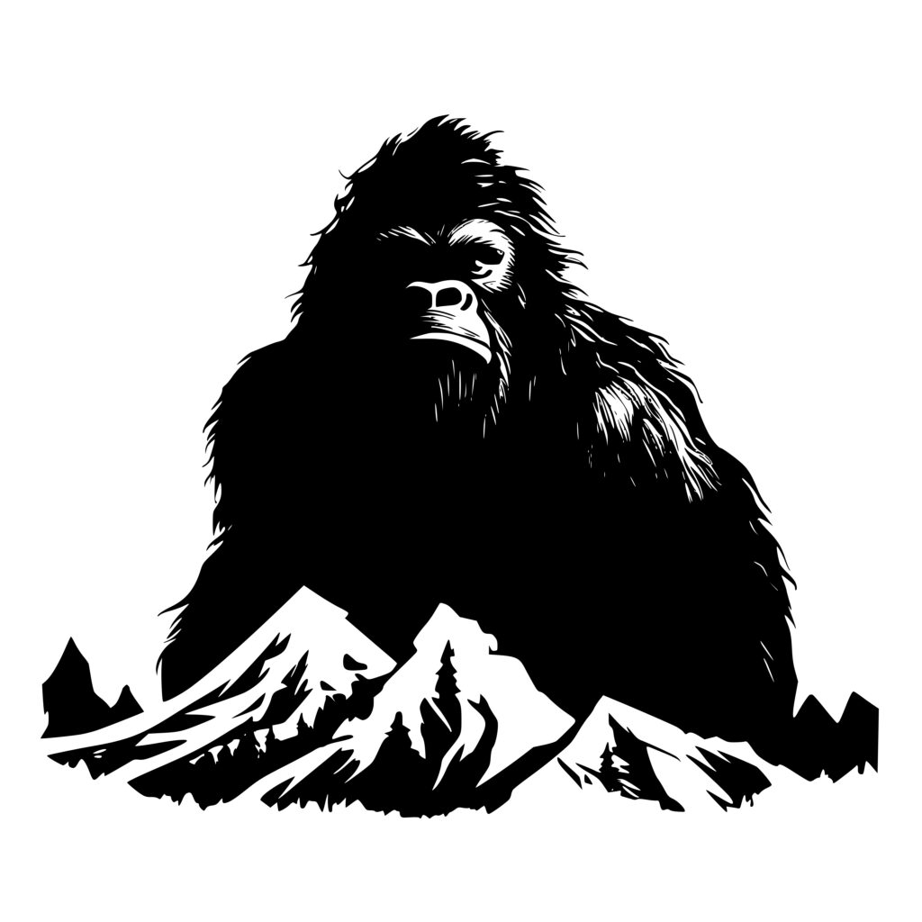 Gorilla Mountain View SVG File for Cricut & Silhouette Machines