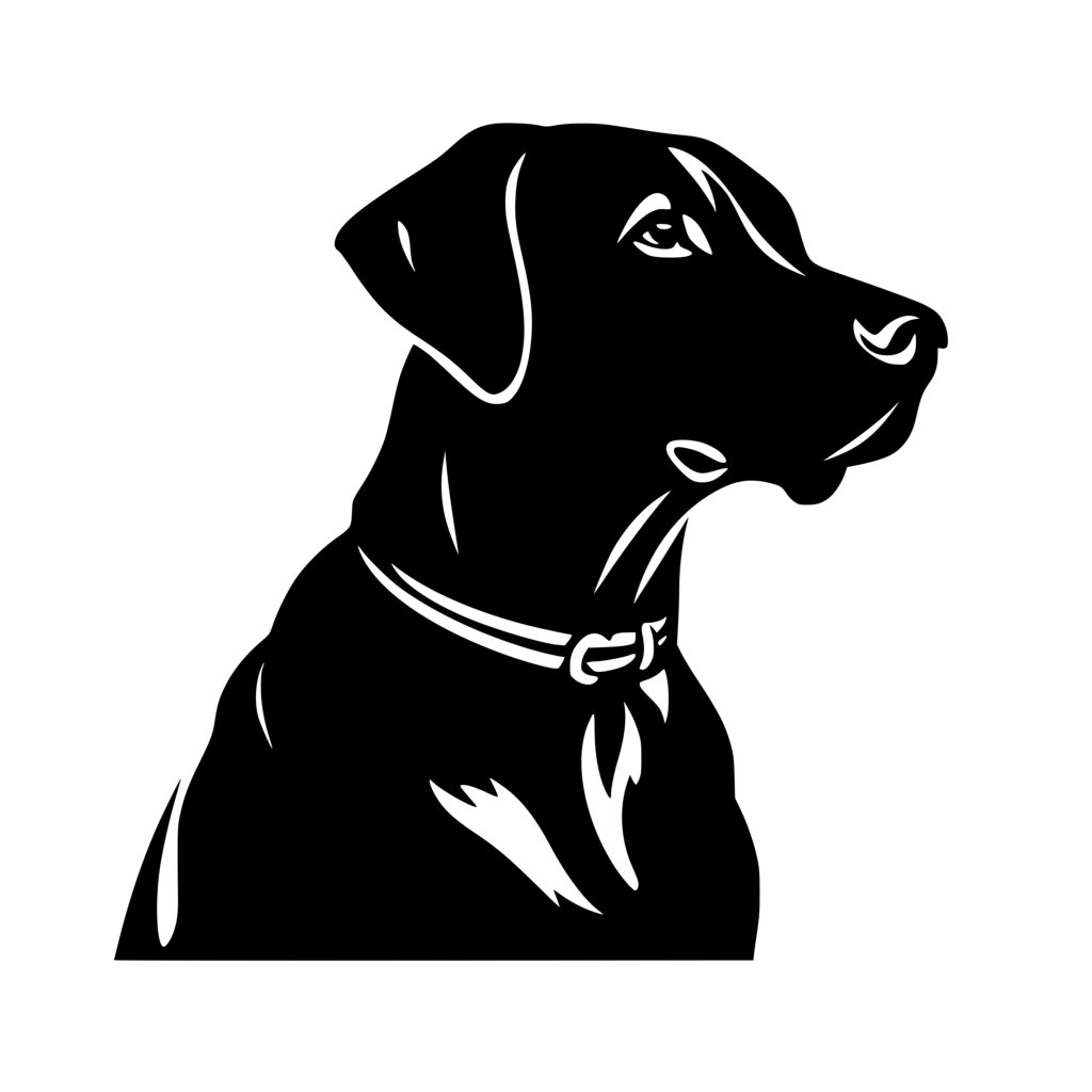 Dog with Collar - SVG Image for Cricut, Silhouette, Laser Machines