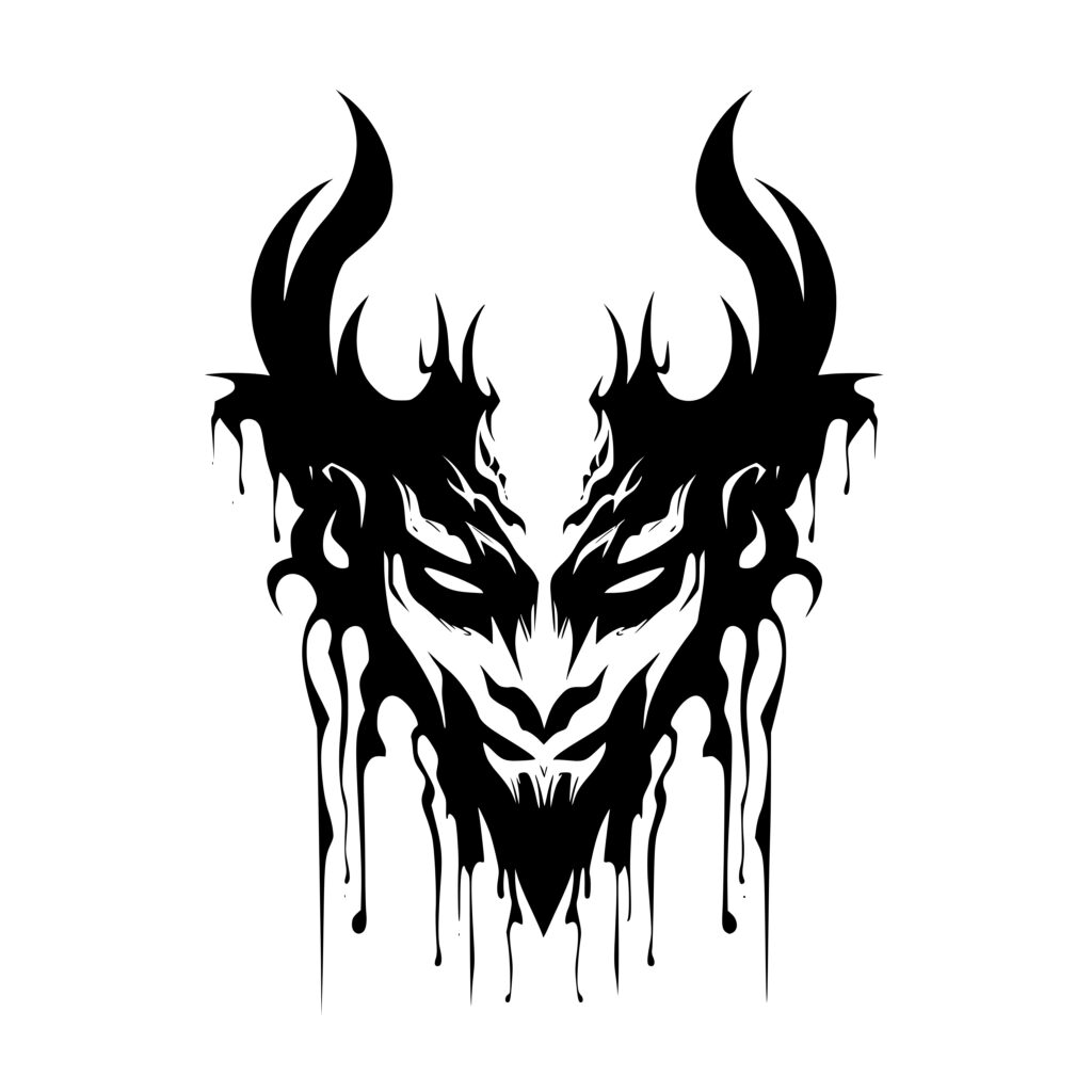 Horned Demon: SVG File for Cricut, Silhouette, and Laser Machines