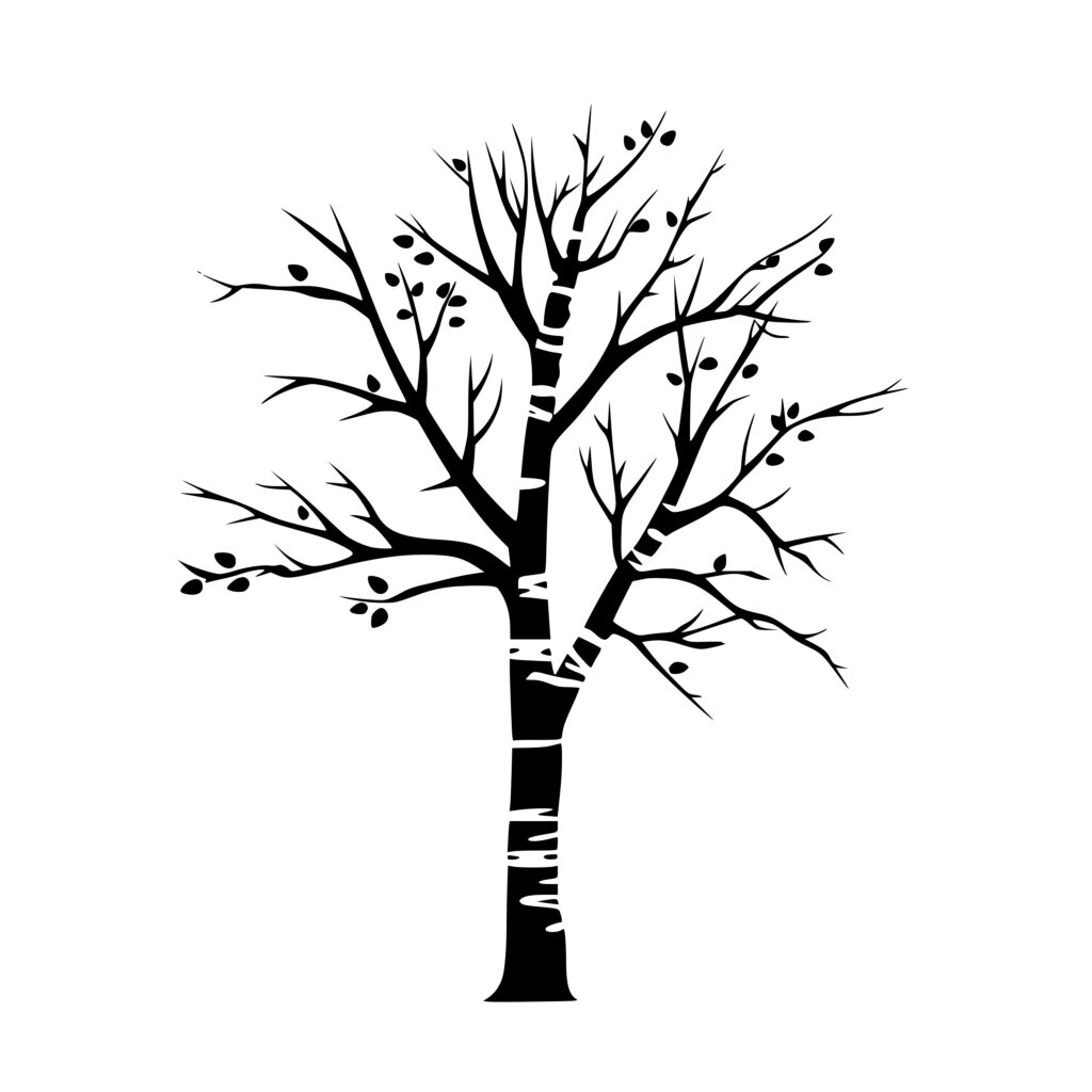 Leafless Tree Svg File For Cricut Silhouette Laser Machines