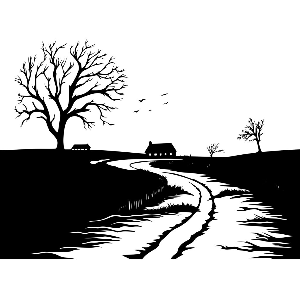 Country Road Instant Download Image for Cricut, Silhouette, and Laser ...