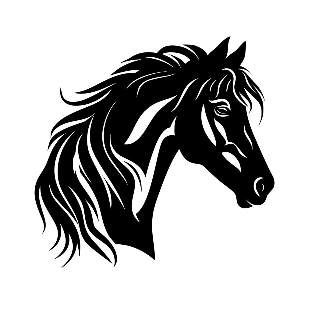 Majestic Horse Mane: Instant Download SVG, PNG, DXF Files for Cricut ...